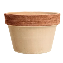 Mezzo barázdált antik kerámia virágcserép 21cm