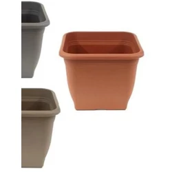 Top műanyag virágcserép terracotta szögletes 40x40cm