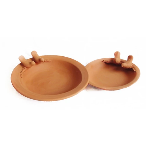 madárfürdő kézműves kerámia 30cm