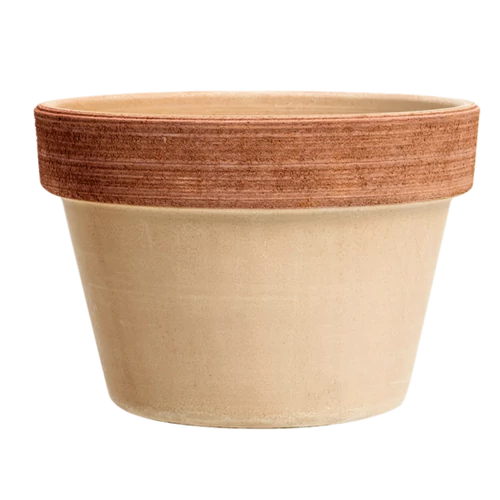 Mezzo barázdált antik kerámia virágcserép 21cm