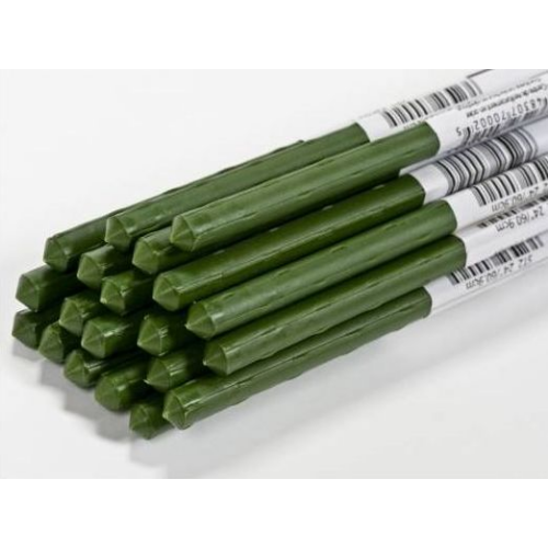 acél támrúdak zöld műanyag bevonattal átmérő: 1,1 cm magasság: 1,2 m