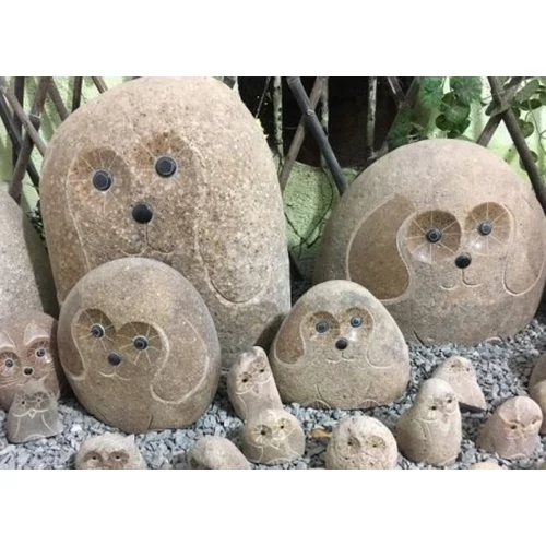 gránit állatfigura kutya