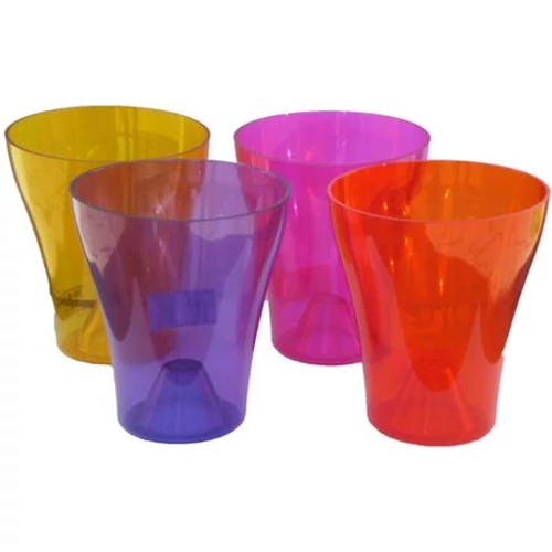 műanyag virágcserép orchideák számára színes átlátszó 18cm