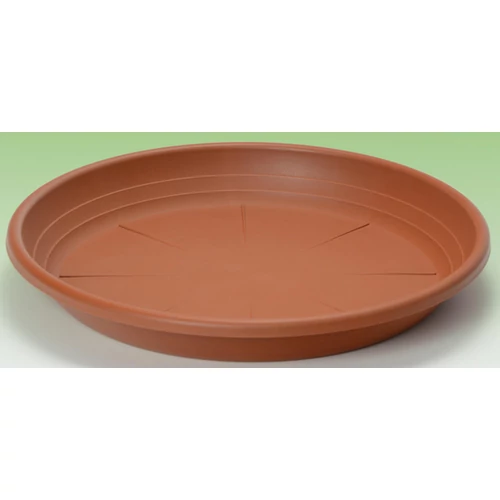 Cilindro műanyag cserépalátét terracotta 13cm