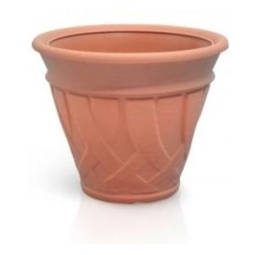 Galeon műanyag virágcserép terracotta