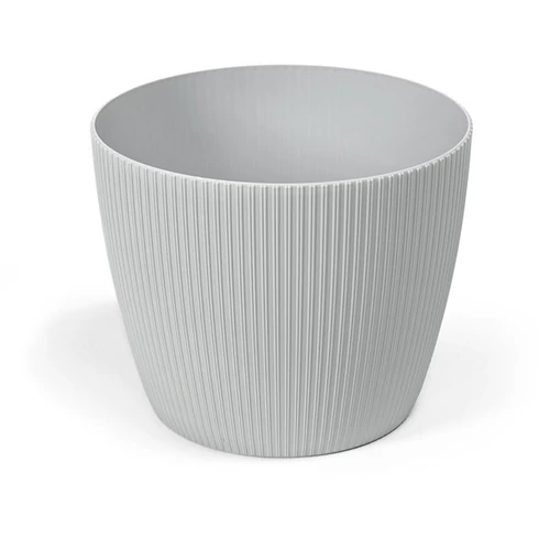 Kaspó műanyag Magnolia Jumper ECO világos szürke 140 mm