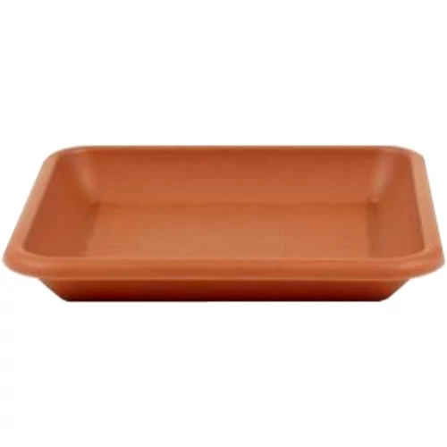 Top műanyag cserépalátét szögletes terracotta 17cm