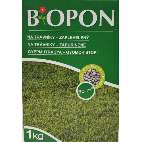 Biopon műtrágya elgazosodott gyepre