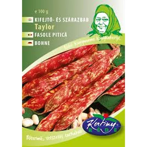 Bab bokor szárazbab zöldség vetőmag - Phaseolus vulgaris 'Taylor' 50g
