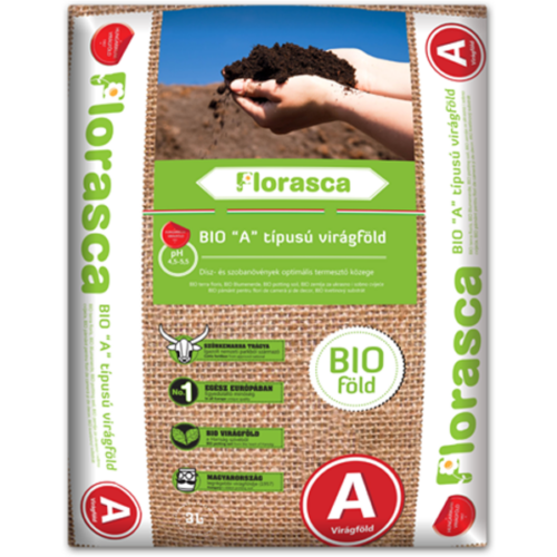 Florasca Bio 3l 'A' virágföld savanyú kémhatású