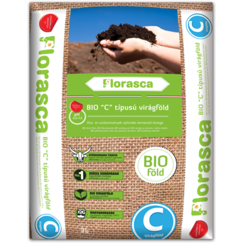 Florasca Bio 40l 'C' virágföld lúgos kémhatású