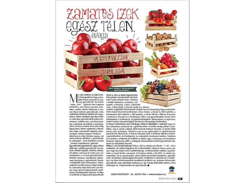 Zamatos ízek egész télen avagy a gyümölcsök tárolása - Gerendaházak Magazin