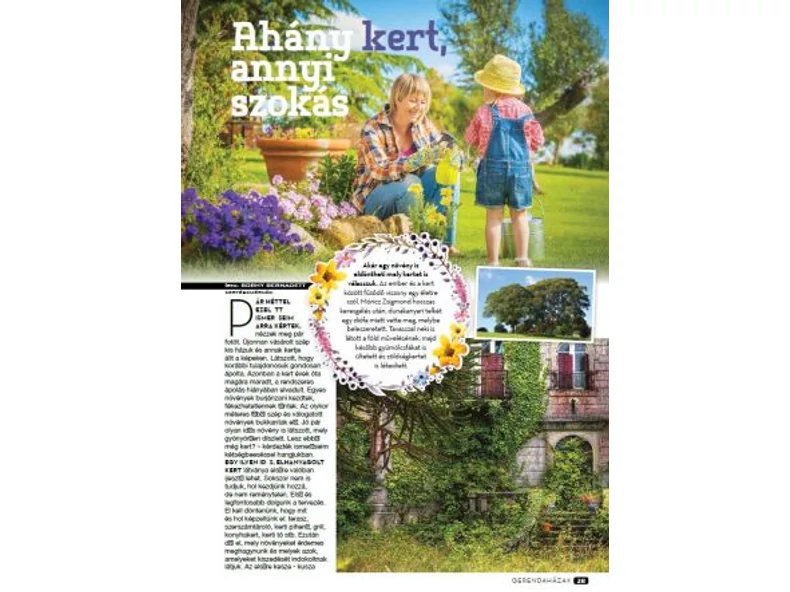 Ahány „kert” annyi szokás - Gerendaházak Magazin