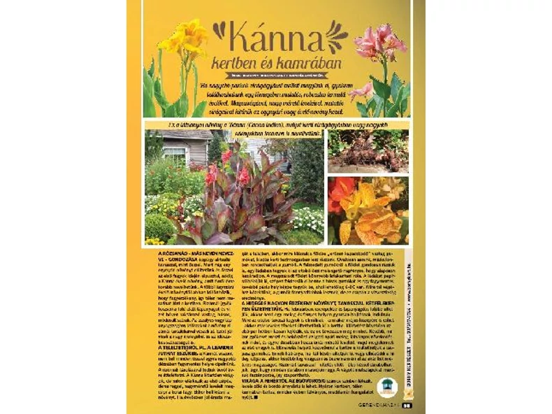 Kánna kertben és kamrában - Gerendaházak Magazin