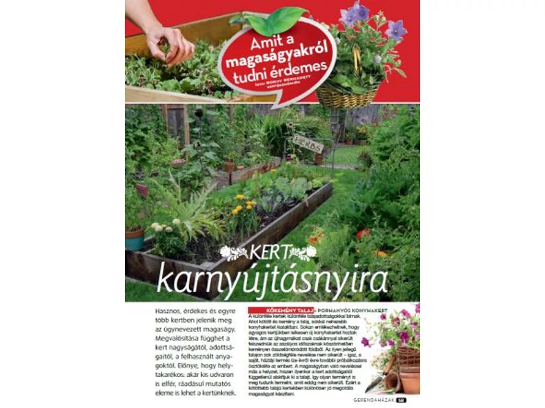 Kert karnyújtásnyira - Gerendaházak Magazin