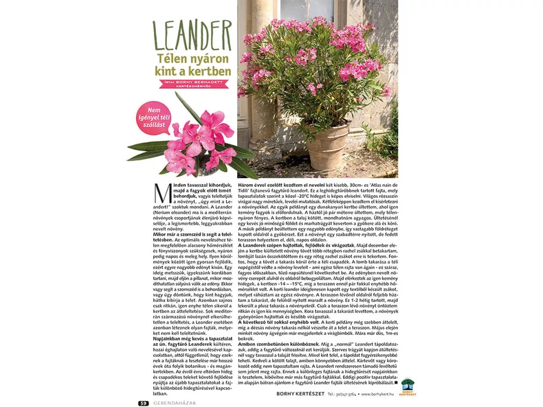 Leander - télen nyáron kint a kertben - Gerendaházak Magazin