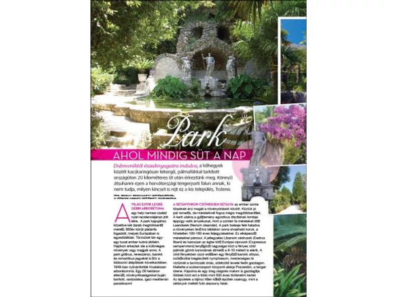 Park ahol mindig süt a nap - Veranda Magazin